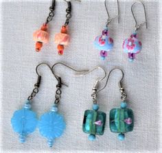 I make all of my beaded earrings by hand. Each pair of earrings is sold separately. They are fun and unique and will have everyone asking where you found them. They make a wonderful gift for a Birthday, holiday or just to make someone feel special.  Please check out my SHOP for additional listings of beaded jewelry, magnets, brooches, blankets  AND MORE  (https://www.etsy.com/shop/CreationsByBronte) Unique Round Bead Earrings As Gift, Unique Round Beads Earrings For Gift, Colorful Beaded Adjustable Earrings As Gift, Adjustable Colorful Beaded Earrings As Gift, Adjustable Colorful Beaded Earrings For Gifts, Nickel-free Beaded Earrings As Gift, Handmade Beaded Earrings With Round Beads As Gift, Nickel-free Round Bead Earrings As Gift, Nickel-free Beaded Earrings For Gifts