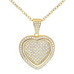 Cubic Zirconia Heart Pendant Necklace- Grade AAAAA Cubic Zirconia Necklace- Chain Length 18” + 3” Extender (Fits women’s All neck sizes)- 14 K Gold Plated Zirconia Necklace, Cubic Zirconia Necklace, Fits Women, Necklace Chain Lengths, Heart Pendant Necklace, Necklace Chain, Chain Lengths, Chain Length, Heart Pendant