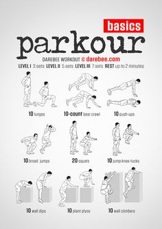 the basic instructions for how to do parkour in 10 minutes or less, with an instruction