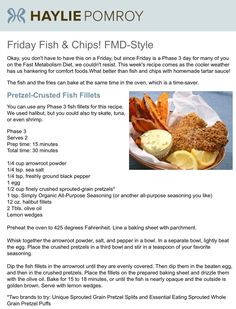 the flyer for haylie pompoy's friday fish and chips