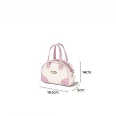 Product information: Lining texture: Synthetic leather Applicable scenarios: Daily matching Color: Pink white Outer bag type: Three-dimensional pocket Hardness: Soft Material: Pu Suitcase shape: Oval Size: 18.5*14*9 cm Bag internal structure: Mobile phone bag. document bag Popular elements: Sewing line