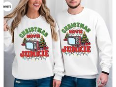 Christmas Movie Junkie Sweatshirt, Movie Lover Gift, Cozy Season Sweater, Christmas Movie Sweatshirt, Funny Christmas Sweat, Holiday Sweater Welcome to our shop! We're excited to have you here. Before you start shopping, please take a moment to read through these important details: Placing Your Order: ● Read Carefully: Please take your time to go through all the information provided in the description. ● Customization: If you need any changes to our designs, let us know before you order. ● Preferences: Choose the type, size, and color of your shirt from the options provided. If you need 100% cotton, tell us before you order. ● Personalization: Use the personalization box only for design preferences as directed from the examples. ● Add to Cart: If you want more items, add them to your cart Movie Lover Gift, Film Design, Cozy Season, Sweater Christmas, Christmas Movie, Time To Go, Movie Lover, Take Your Time, Holiday Sweater