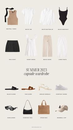 summer capsule wardrobe Autumn Capsule Wardrobe, Minimalist Wardrobe Capsule, Capsule Wardrobe Casual, Capsule Wardrobe Women, Spring Summer Capsule Wardrobe, Classic Capsule Wardrobe, Capsule Wardrobe Outfits, Fashion Capsule Wardrobe, Europe Outfits