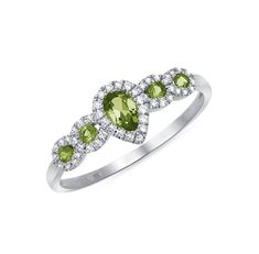 Divine - Ele Keats Jewelry Classic Peridot Jewelry With Brilliant Cut, Peridot Rings With Brilliant Cut In Fine Jewelry Style, Fine Jewelry Peridot Rings With Brilliant Cut, Wedding Jewelry With Brilliant Cut Peridot, Anniversary Peridot Jewelry With Diamond Accents, Elegant Peridot Gemstone Stackable Rings, Classic Peridot Jewelry With Halo Setting, Elegant Peridot Promise Ring, White Gold Peridot Ring With Center Stone