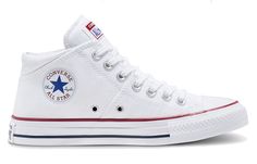 Converse Chuck Taylor All Star Madison Mid Canvas Pure White 563511F Converse Mid Tops, Basketball Canvas, Run Star Hike, White Converse, Black Gums, Hi Top, University Blue, Dream Shoes, Converse Chuck Taylor All Star