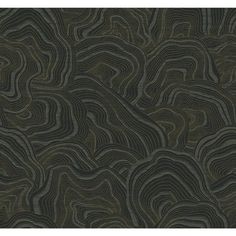 a black and brown wallpaper with wavy lines on the surface, in an abstract manner