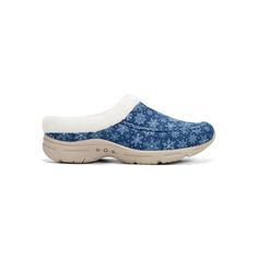 The Easy Spirit Blake clog is perfect for all-day walking and standing. It's lightwieght design will feel like you are walking on air. This indoor/outdoor women's faux fur lined slipper is sure to be your new favorite clog! Size: 12.  Color: Blue.  Gender: female.  Age Group: adult. Casual Blue Clogs With Arch Support, Comfortable Blue Slip-resistant Walking Shoes, Blue Clogs With Arch Support And Round Toe, Casual Comfortable Clogs For Outdoor, Comfortable Casual Outdoor Clogs, Blue Round Toe Clogs With Arch Support, Casual Comfortable Outdoor Clogs, Blue Slip-on Clogs For Outdoor Activities, Comfortable Blue Walking Shoes For Outdoor Activities