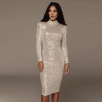 KoKo Fashion on Storenvy Midi Dress Elegant, Dress Elegant Long, Outfits New Year, Sequin Midi Dress, Long Sleeve Sequin, Long Sleeve Midi, Long Sleeve Bodycon, Long Sleeve Midi Dress, Club Dresses