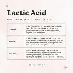 Serum Selector Guide: Part 13 Lactic Acid ✨ Comment “LINK” for product recommendations. Anyway, watch out for this space for more ingredient breakdowns. #BYBKbyBeautyAnomaly #SerumSelector ⠀⠀⠀⠀⠀.　　　　　　　　　　⠀⠀⠀✦ ⠀ ⠀　　　　　　　　　　　　　　⠀⠀⠀⠀⠀* ⠀⠀⠀.　　　　　　　　　　. ⠀⠀⠀⠀⠀⠀⠀⠀⠀⠀⠀⠀✦⠀⠀⠀ 🪐 ⠀ ⠀⠀⠀⠀⠀⠀.　　　　　　　　　　　　　.　　　ﾟ .　　　　　　　　　　　　　. 　　　　　　　　　　　　　　　✦ 　　　　　,　　　　　　　. ⠀⠀⠀⠀⠀⠀⠀⠀⠀⠀⠀⠀⠀⠀⠀⠀⠀ 　　　　　　*　　　　　　　　　　　🌍. .　　　　　　　　　　　　　. 　　✦⠀　   　　　,　　　　　　　　　* 　　　　　⠀　　　　⠀　　, ⠀⠀⠀⠀⠀⠀⠀⠀⠀⠀⠀⠀.　　　　　 　　⠀　　　⠀.　 　　🌗˚　　　⠀　⠀  　　,　　　　　　. 　　... Cosmetic Formulation Skin Care, Esthetics Education, Islam Beauty, Esthetician School, Skincare Lifestyle, Salon Life, Cosmetology Student, Esthetician Marketing