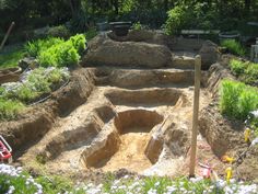 an old well dug in the middle of a garden