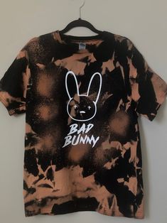 Bad Bunny Tee/Bad Bunny Bleached Tee/Bad Bunny/Bad Bunny Short | Etsy Bad Bunny Concert Outfit, Bunny Quotes, Bunny Theme, Bunny Birthday Party, Bunny Fashion, Family Tattoo Designs, Girls Spring Outfits, Bunny Party, Bunny Wallpaper