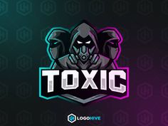 the logo for a gaming team with an image of a demon on it's face