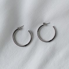 SLVR New York Classic Hoop Earrings Material: Sterling Silver with/without 18K Gold Plated Stones: CZ Classic Hoop Earrings 925 Silver Tarnish Resistant Sterling Silver Hoop Earrings, Hoop Ring, Nostril Hoop Ring, Gold Earrings, 925 Silver, 18k Gold, Gold Plate, Nose Ring, Hoop Earrings