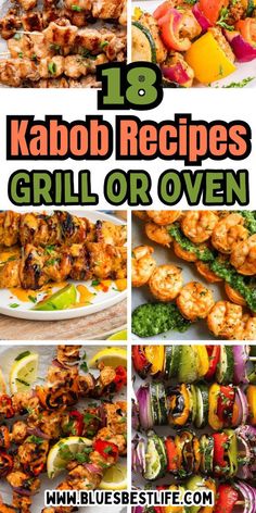 These kabob recipes are great for summer grilling or you can even oven bake many of these for a tasty dinner.  Try kabob recipes using steak, chicken, shrimp and veggies with delicious marinades. Recipes Using Steak, Recipes For The Grill, Shrimp And Veggies, Shish Kabob, Grilling Guide, Best Macaroni Salad, Barbeque Recipes