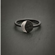 Wear this crescent Moon ring to remind you of the cycles of nature and within you.  Lovingly handcrafted in ZULA's West Coast studio.  This Moon ring offers you the wisdom: ~ cycles of Nature + within you ~ Living in this fast paced world, sometimes away from nature, you may get out of sync with your natural rhythms. The moon can empower you to understand the cycles in your body. As the moon cycles, so do you. Whether you menstruate or not the moon can give you clues to your inner world. The rhy Minimalist Crescent Moon Charm Ring, Spiritual Crescent Moon Charm Ring, Minimalist Moon Phase Open Ring Jewelry, Symbolic Handmade Crescent Rings, Handmade Symbolic Crescent Rings, Unique Handmade Crescent Rings, Minimalist Adjustable Moon Phase Rings, Moon Phase Half Moon Ring As Gift, Half Moon Moon Phase Ring For Gift