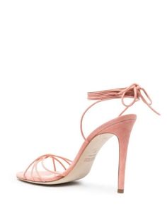 Luxury Summer Lace-up Sandals, Luxury Strappy Sandals For Spring, Luxury Lace-up Summer Sandals, Elegant Pink Strappy Sandals, Luxury Lace-up Sandals For Summer, Luxury Strapped Summer Heels, Luxury Strappy Sandals For Summer, Luxury Strapped Sandals For Summer, Luxury Open Toe Lace-up Sandals For Spring