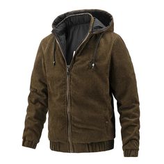 Wiaofellas - Men's Winter Hooded Jacket Corduroy Thick Outerwear Removable Cap Hoodies Coats for Men Autumn chaquetas hombre MY893 Brown Hooded Jacket For Winter Outdoor, Brown Hooded Winter Jacket For Outdoor Activities, Winter Brown Hooded Jacket For Outdoor Activities, Brown Hooded Corduroy Outerwear, Winter Corduroy Outerwear For Outdoor, Casual Corduroy Outdoor Outerwear, Casual Corduroy Outerwear For Outdoor, Corduroy Outerwear For Winter Streetwear, Winter Corduroy Outerwear For Streetwear