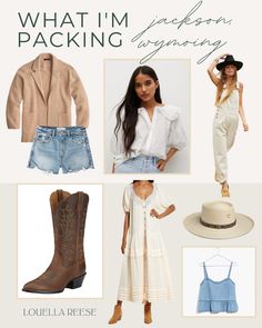 what i'm packing for the next trip to las vegas, including jeans and boots