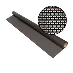 a roll of black plastic film with white squares on the top and bottom, in front of