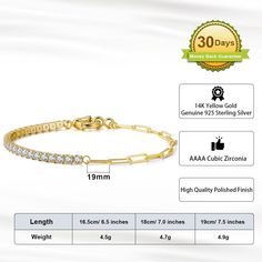 This solid chain is made from 925 sterling silver, 14K Gold Plated with a Cubic Zirconia that adds a classic style to your basic look. It is strong and durable for daily wear yet not too thick for a comfortable fit. Can be worn with both casual or formal outfits and everyday modern elegance. The Cuban link chain you buy from out online store is a great choice for individuals with very sensitive skin because it is nickel-free and one of the brightest metals in the world with high quality but yet Sterling Silver Choker, Cubic Zirconia Bracelet, Italian Jewelry, Cubic Zirconia Jewelry, Silver Choker, Tennis Bracelet Diamond, Sterling Silver Bangles, 925 Sterling Silver Chain, Silver Bangles