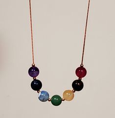 This is a handmade 7 Chakra necklace made by me. I only use Natural Gemstones and Crystals. Each Crystal or Gemstone has unique healing properties. This necklace promotes Chakra Stimulation.  Each color of crystal corresponds to the specific Chakras to clear energy blockages and increase your vitality and well-being. The necklace is 925 marked, Solid Sterling Silver. Length is 16 in. with a 2-inch extender, so you can adjust the chain to your liking. The Crystals top to bottom are Amethyst, Lapis Lazuli, Turquoise, Aventurine, Citrine, Tiger Eye, and Garnet. All the stones are real, raw, uncut, and untreated. Each necklace is unique. I take custom requests also. I have many crystals you can choose from. I cleanse and charge all my stones for the necklace. After your chakra stones have been Chakra Beads, Chakra Necklace, Chakra Jewelry, Chakra Stones, Gold Plated Chains, Gemstone Necklace, Citrine, Crystal Necklace, Amazing Jewelry