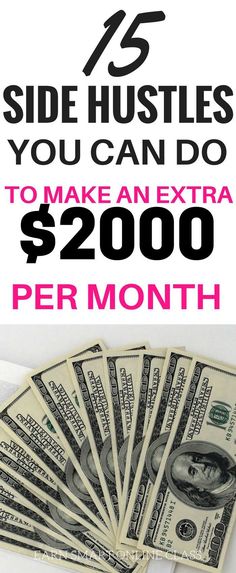 $ 25 side hustles you can do to make extra $ 200 per month