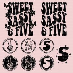 the sweet sasy five and five svt files are available for use in this project