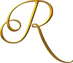 the letter k is made up of gold colored wire and has an elegant design on it