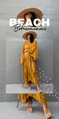 Hippie neo soul outfits for the beach. Bohemian beach outfit ideas we love Bohemian One Size Beach Season Cover-up, Flowy Long Cover-up For Vacation, Long Flowy Cover-up For Vacation, One Size Long Cover-up For Day Out, Vacation Beach Cover-up Kimono With Kimono Sleeves, Tropical V-neck Beach Dress For Festival, Bohemian V-neck Swimwear For Spring, Summer Wrap Cover-up Free Size, Boho Print Cover-up With Kimono Sleeves For Beach Season