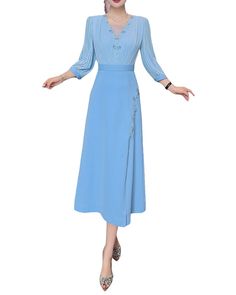 Burryco Midi Dress1 Classic Dress, Traditional Style, Day Dresses, Top Brands, Women's Clothing, Dress Outfits, Hand Wash, Midi Dress, Luxury Fashion