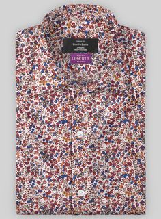 Make a fashion statement, whether it's a weekday or the weekend, with our Liberty Ixiar Cotton Shirt. This shirt empowers you to stand out all day comfortably. The unique pattern gives it a steep finish and a charming vintage artistic look, making it ideal for a spectrum of occasions. #studiosuits #mensclothingstyle #menswear #mensoutfits #mensattire #gentlemanstyle #classymen #elegantmen #mensstyle #mensfashion#trending #tailoredshirt #stylish#shirtstyle #long sleeves#classic Classy Shirts, Mens Attire, Classy Men, Groomsmen Suits, Elegant Man, Liberty Fabric, Gentleman Style, Casual Clothing, Heritage Brands