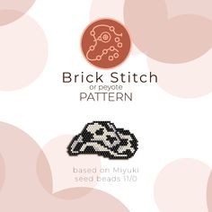 the brick stitch pattern has been made with beads and is available for purchase on myyiki