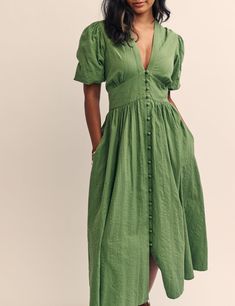 Midi Dress Casual Summer, Button Down Midi Dress, Midaxi Dress, Casual Day Dresses, Iconic Dresses, Essential Dress, Midi Dress Casual, Summer Dress Outfits, Casual Summer Outfit