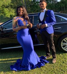 Elegant Royal Blue Prom Dress For Black Girls Long Sleeve Mermaid Gold Lace Evening Gowns 2023 Tight Royal Blue Prom Dress, Royal Blue Prom, Blue Prom Dress, Royal Blue Prom Dresses, Lace Evening Gowns, Gold Lace, Girls Long Sleeve, Prom Dress, Party Wear