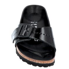 Brand: Birkenstock X Rick Owens Size: 37 Eu / 6.5 Us - 7 Us Measurement: [Length] 9-6/8” Inches Approximately From Tip To Tip, Measurement Tape Not Tucked Into Ridges. Color: Amalfi Black (Black) With Cork Tan Brown Material: % Soft Napa Leather Contrast Material: Cork/Latex (Footbed), Metal (Buckle), Eva (Sole) Condition: Brand New In Box Msrp: $210 + Tax Please Note: First Four Photos Are Of Actual Item, You Can See Some Slight Crinkling Of The Leather On The Straps. Comments: What Could Possi Black Footbed Sandals With Single Toe Strap, Black Slides With Leather Footbed And Single Toe Strap, Black Single Toe Strap Sandals With Leather Footbed, Classic Black Open Toe Footbed Sandals, Classic Black Sandals With Buckle Closure, Black Flat Slides With Cork-bed Midsoles, Classic Black Footbed Sandals For Beach, Classic Black Footbed Sandals With Round Toe, Classic Black Footbed Sandals With Leather Footbed