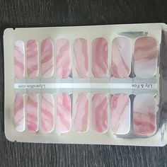 New In Package. Lily And Fox Pink Marble Nail Wraps. Fox Nails, Marble Nail, Marble Nails, Pink Marble, Nail Wraps, Pink Gold, Press On Nails, Womens Makeup, Pink And Gold