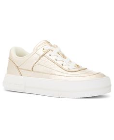 in stock Pale Gold, Platform Sneakers, Aurora, In Store, Pick Up, Buy Online, Michael Kors, Lace Up, Sneakers