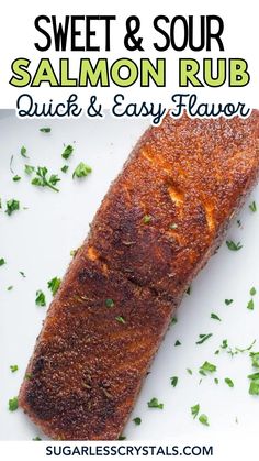 this sweet and sour salmon rub is quick and easy to make