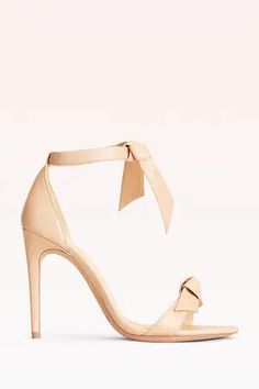 ALEXANDRE BIRMAN Clarita 100 - White | Editorialist White Heels Wedding, Latest Sandal, Brown Wedge Sandals, Round Toe Shoes, Alexandre Birman, Wedding Heels, Leather Wedge Sandals, White Sandals, Round Toe Heels