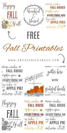 an image of fall printables