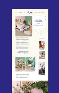 an image of a website design for furniture store