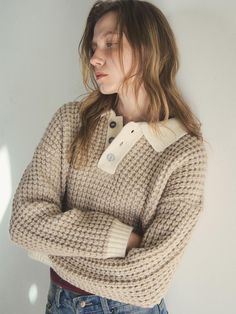 Composition : ACRYLIC 77% NYLON 9% WOOL 8% PBT 6%Country of Origin : China Chic Beige Cropped Sweater, Chic Cropped Beige Sweater, Fall Cream Textured Knit Cropped Sweater, Beige Textured Wool Sweater, Chic Cropped Cream Sweater, Beige Textured Knit Cropped Sweater, Beige Soft Knit Cropped Sweater, Beige Cropped Soft Knit Sweater, Cropped Textured Knit Beige Sweater