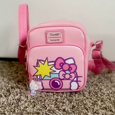 Brand New Sanrio Hello Kitty Crossbody Bag Loungefly With Keychain Included Sanrio Loungefly, Hello Kitty Sanrio, Loungefly Bag, Bago, Crossbody Bags, Crossbody Bag, Hello Kitty, Bag Lady, Kitty