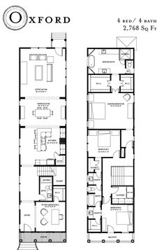 two story townhouse plans with floor plans