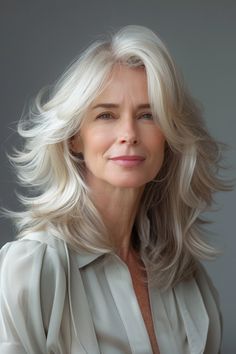 48+ Reasons Why Women Over 60 Should Try These Hairstyles 70 Hairstyles, Graceful Woman, Women With Long Hair, Long Hair Highlights, Women Haircuts Long, Haircuts For Long Hair With Layers, Haircuts For Medium Length Hair, Over 60 Hairstyles, Long Haircuts