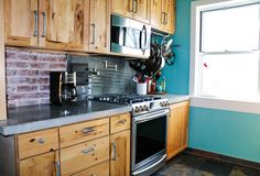 the kitchen is clean and ready to be used as a cooking area for dinner guests