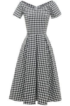 Zapaka Women Vintage Dress 1950s Black and White Plaid Swing Dress with Sleeves – ZAPAKA Vintage Flare Dress, 1950's Dresses, Retro Clothes, Vintage Wedding Party, Vestidos Retro, Dresses Fall, Vintage 1950s Dresses, Vintage Flare, Pin Up Dresses