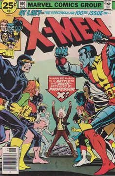 the cover to x - men comic book