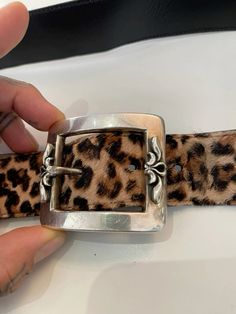 Chrome Hearts Belt, Leopard Woman, Leopard Print Belt, Apparel Design Inspiration, Leopard Belt, Sweet Clothes, Printed Jewelry