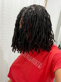 Medium Small Locs, Small Locs Black Women, Small Dreadlocks, 4c Locs, Short Dreadlocks Hairstyles, Short Faux Locs, Dread Inspiration, Beautiful Dreadlocks, Short Locs Hairstyles